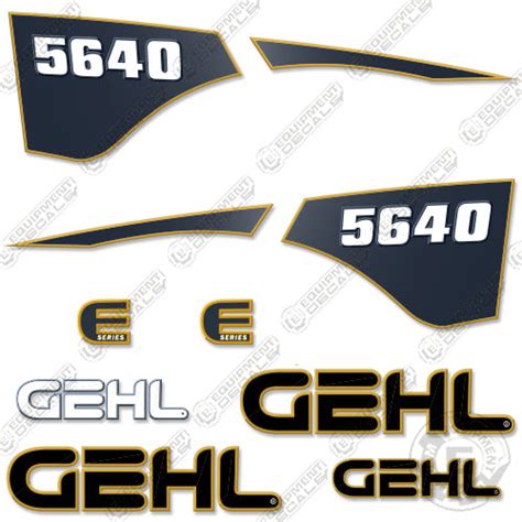 gehl skid steer decal|gehl 5640 turbo decal kit.